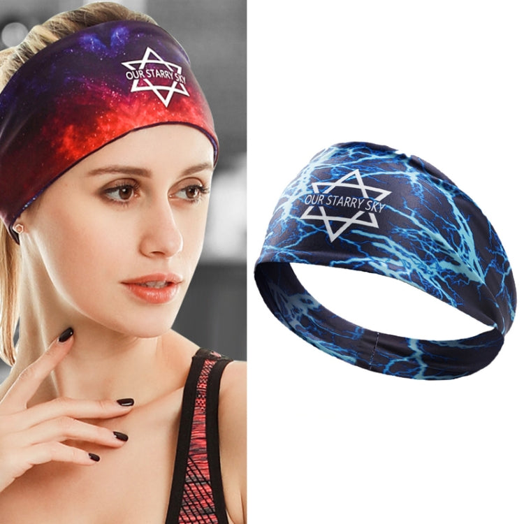 2 PCS Sports Fitness Antiperspirant Headband Sweat-Absorbent Headband Sweatband
