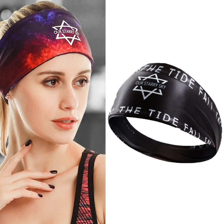 2 PCS Sports Fitness Antiperspirant Headband Sweat-Absorbent Headband Sweatband