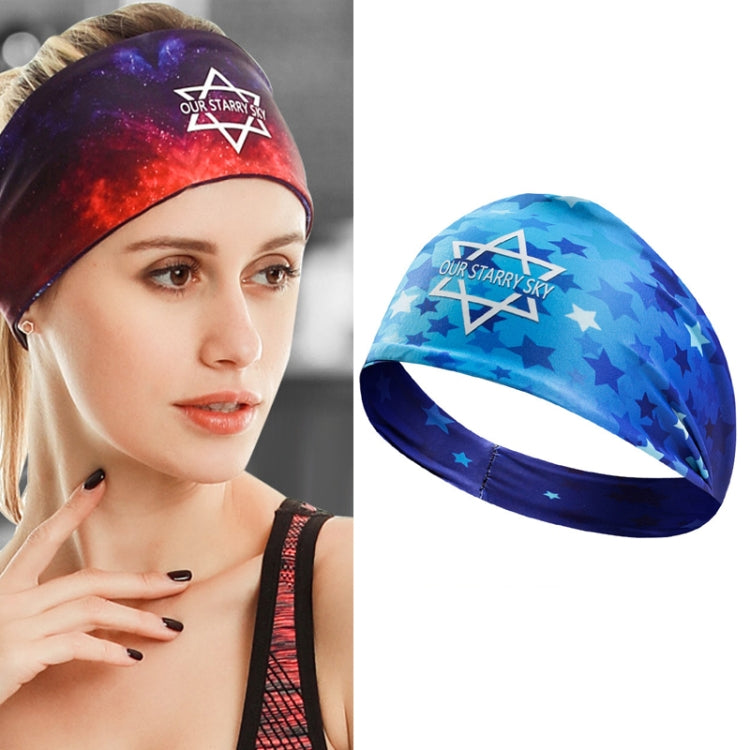 2 PCS Sports Fitness Antiperspirant Headband Sweat-Absorbent Headband Sweatband