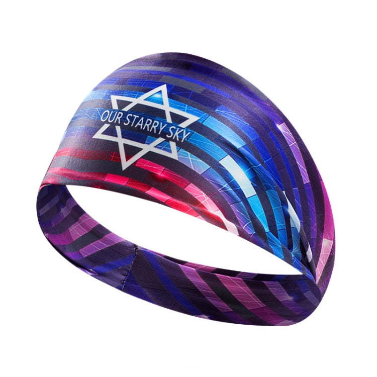 2 PCS Sports Fitness Antiperspirant Headband Sweat-Absorbent Headband Sweatband