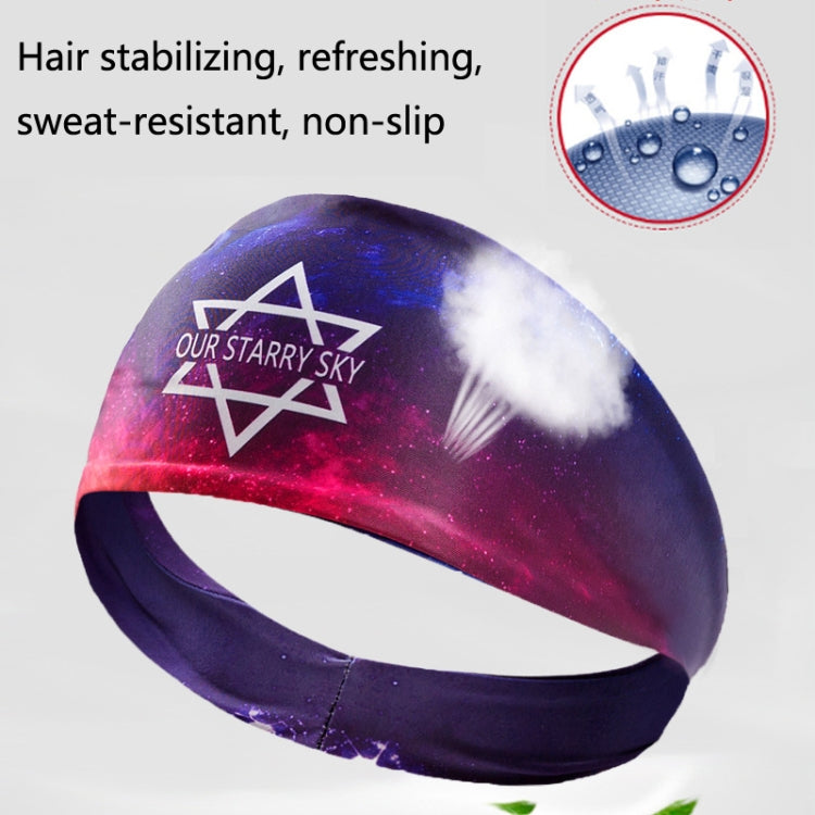 2 PCS Sports Fitness Antiperspirant Headband Sweat-Absorbent Headband Sweatband