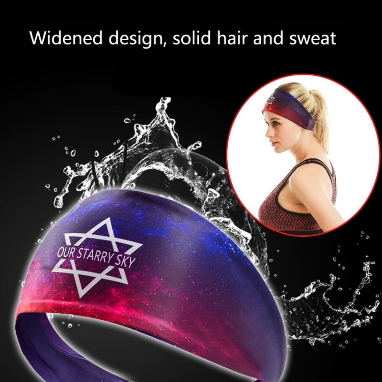 2 PCS Sports Fitness Antiperspirant Headband Sweat-Absorbent Headband Sweatband
