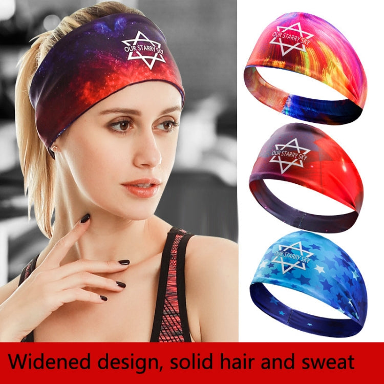 2 PCS Sports Fitness Antiperspirant Headband Sweat-Absorbent Headband Sweatband