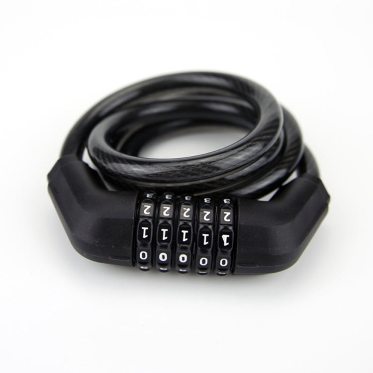 CH-501 12 X 120cm Bicycle Password Steel Wire Lock Anti-Theft Vehicle Lock, Random Color Delivery