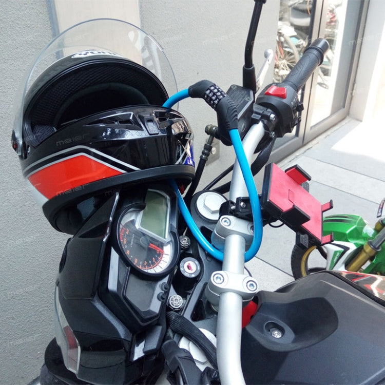 CH-501 12 X 120cm Bicycle Password Steel Wire Lock Anti-Theft Vehicle Lock, Random Color Delivery