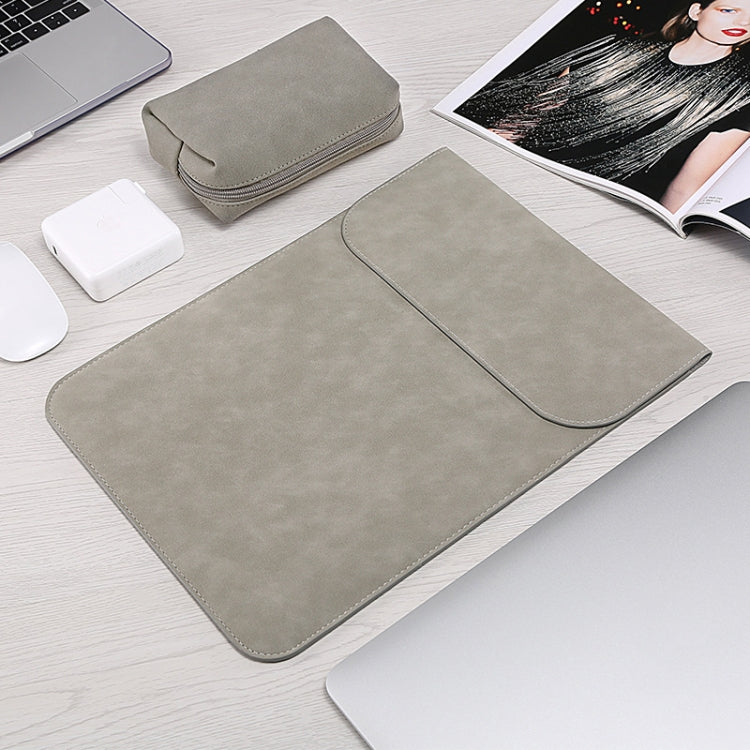 HL0008-014 Notebook Frosted Computer Bag Liner Bag + Power Supply Bag, Applicable Model: 12 inch(A1534)