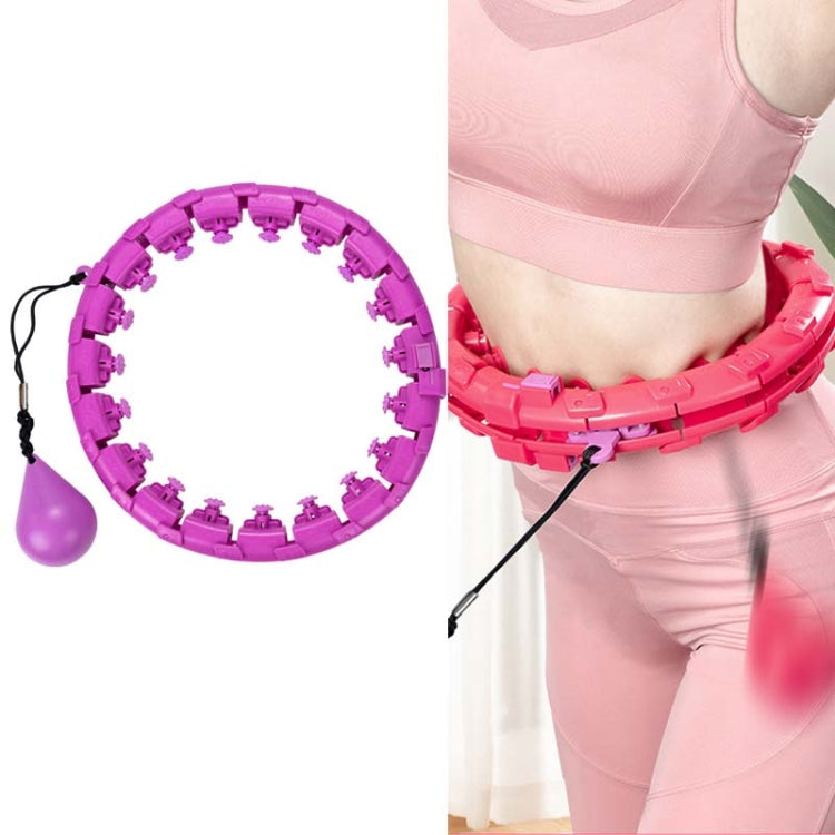 Weighted Fitness Hoop Abdomen Circle, Specification: 19 Knots (Purple)