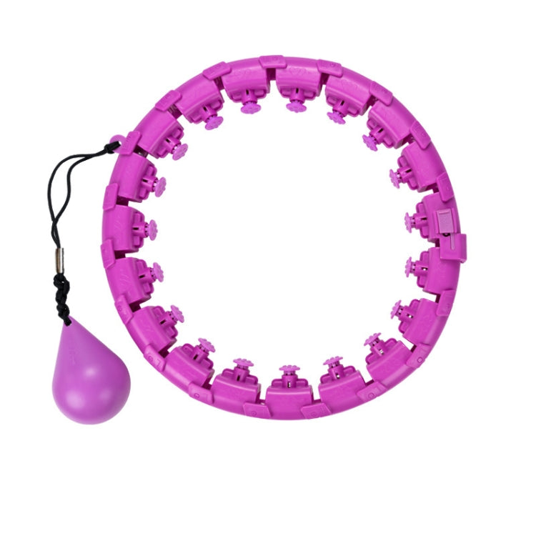 Weighted Fitness Hoop Abdomen Circle, Specification: 19 Knots (Purple)