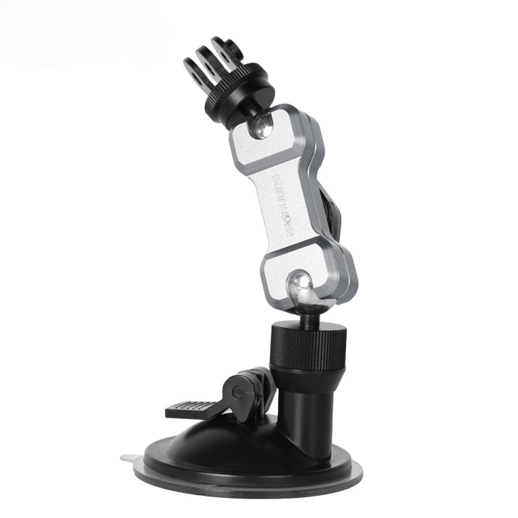 Sunnylife TY-Q9415 Aluminum Alloy Phone Holder Car Suction Cup Bracket Holder for GoPro Hero11 Black / HERO10 Black /9 Black /8 Black /7 /6 /5 /5 Session /4 Session /4 /3+ /3 /2 /1, DJI Osmo Action and Other Action Cameras, Colour: Bracket