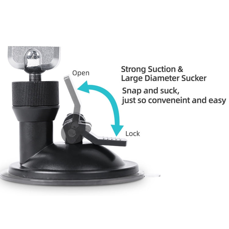 Sunnylife TY-Q9415 Aluminum Alloy Phone Holder Car Suction Cup Bracket Holder for GoPro Hero11 Black / HERO10 Black /9 Black /8 Black /7 /6 /5 /5 Session /4 Session /4 /3+ /3 /2 /1, DJI Osmo Action and Other Action Cameras, Colour: Bracket