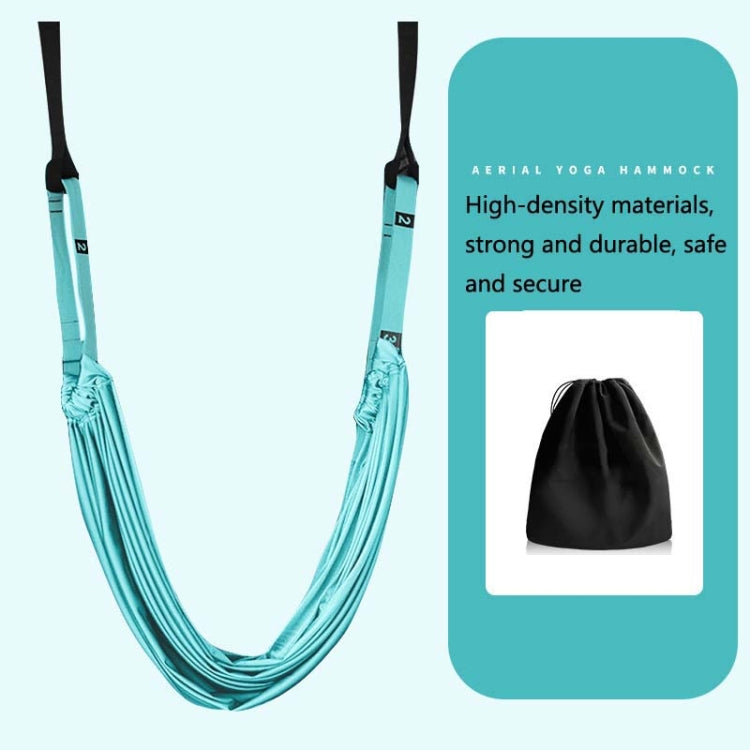 2 in 1 Home Yoga Hammock Indoor Stretching Sling Stretch Widening Yoga Strap + Door Buckle Storage Bag Set