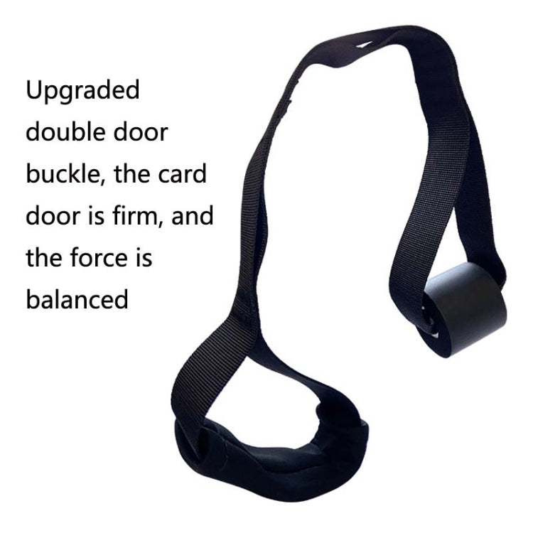 2 in 1 Home Yoga Hammock Indoor Stretching Sling Stretch Widening Yoga Strap + Door Buckle Storage Bag Set