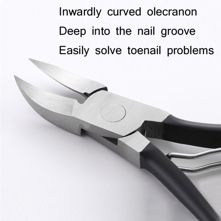 3 PCS Nail Groove Olecranon Nail Clippers Onychomycosis Dead Skin Pedicure Knife(Black)
