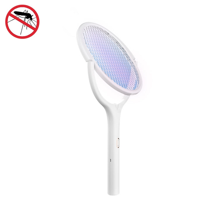 3 In 1 Adjustable Mosquito Killer Angle Electric Mosquito Swatter USB Rechargeable Household Mosquito Killer(White)