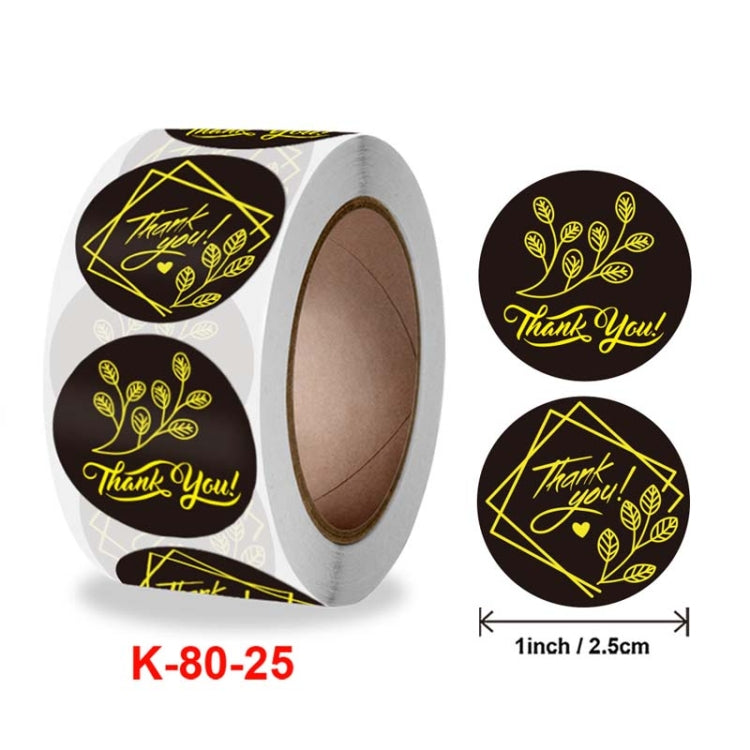 10 PCS Thank You Hot Stamping Sticker Floral Wedding Gift Decoration Label