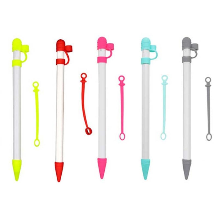 2 PCS 3 In 1 Anti-lost Pen Cap + Anti-lost Conversion Cable + Pen Tip Protective Case Set For Apple Pencil