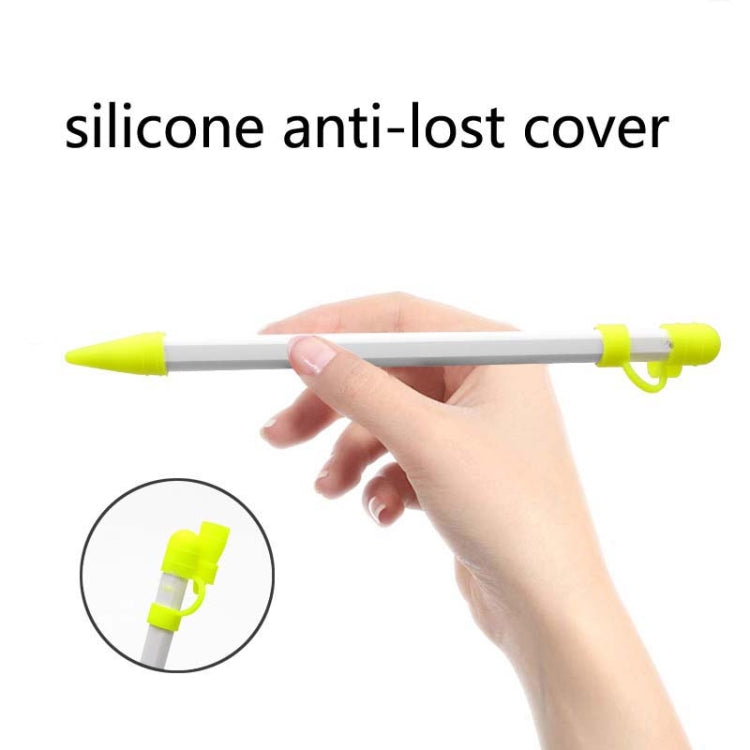 2 PCS 3 In 1 Anti-lost Pen Cap + Anti-lost Conversion Cable + Pen Tip Protective Case Set For Apple Pencil