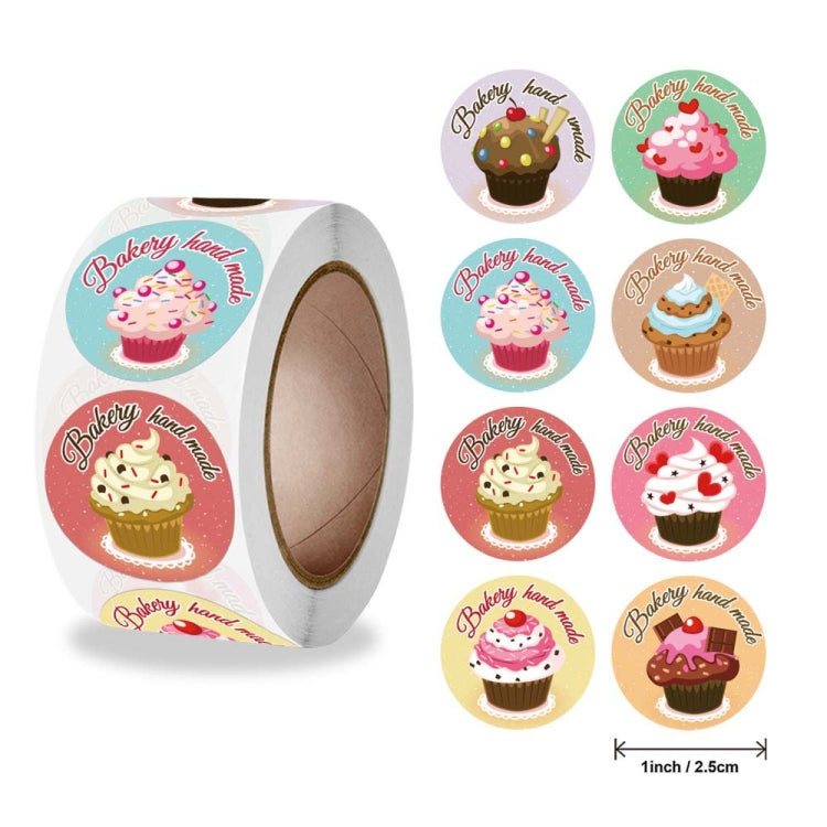 10 Rolls K-86 Cake Baking Handmade Thank You Label Gift Decoration Sealing Sticker(2.5cm)
