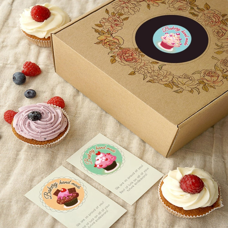 10 Rolls K-86 Cake Baking Handmade Thank You Label Gift Decoration Sealing Sticker(2.5cm)