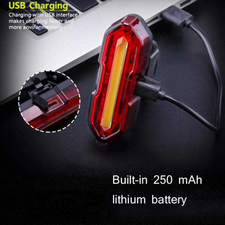 USB Rechargeable Bicycle Night Riding High-Bright Taillight, Colour: DT-6001 Red Blue Light