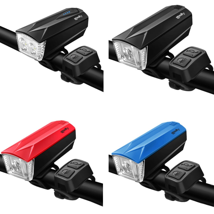 GOOFY DT-6103 Bicycle Horn Light Mountain Bike Front Light Warning Light Specification: Battery (3 Watt Red)