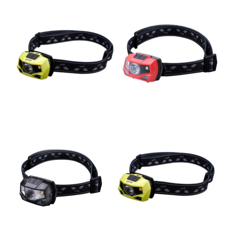 GOOFY Strong Light LED Headlight Wild Fishing Running Sports Headlight, Colour: Battery Normal DT-7606 Green