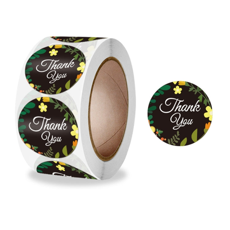 10 Rolls Sealing Sticker With Flower Crafts Decoration Label, Size: 2.5cm/1inch