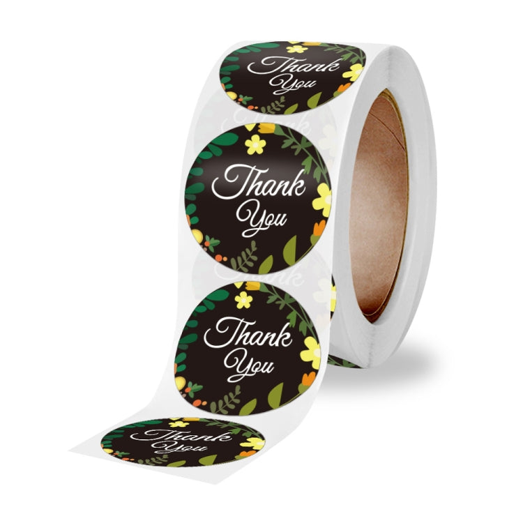 10 Rolls Sealing Sticker With Flower Crafts Decoration Label, Size: 2.5cm/1inch