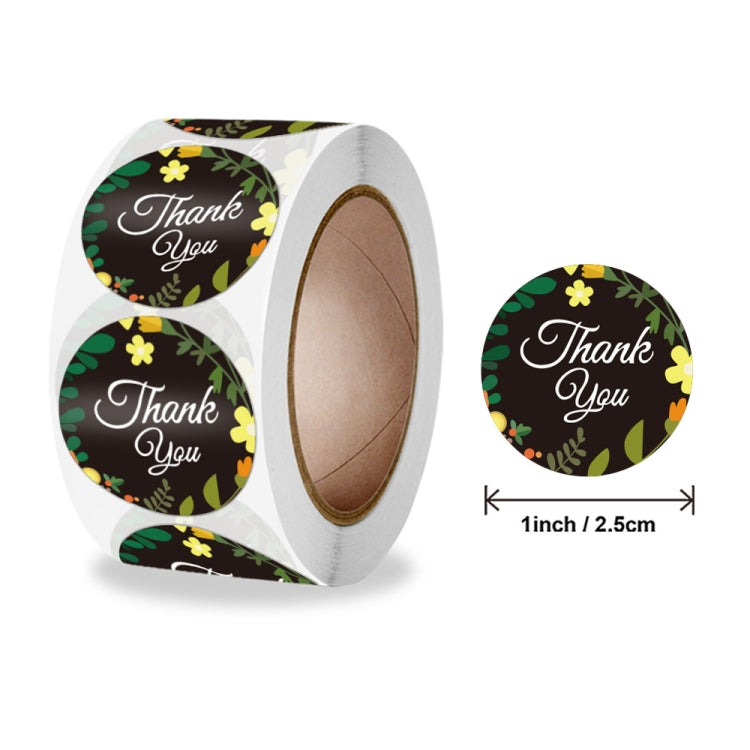 10 Rolls Sealing Sticker With Flower Crafts Decoration Label, Size: 2.5cm/1inch