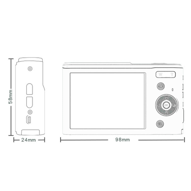 DC303A 2.8-Inch 4K 16X Zoom HD Digital Camera Mini Children Photography Camera AU Plug
