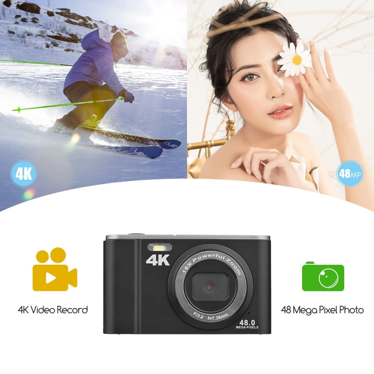 DC303A 2.8-Inch 4K 16X Zoom HD Digital Camera Mini Children Photography Camera EU Plug