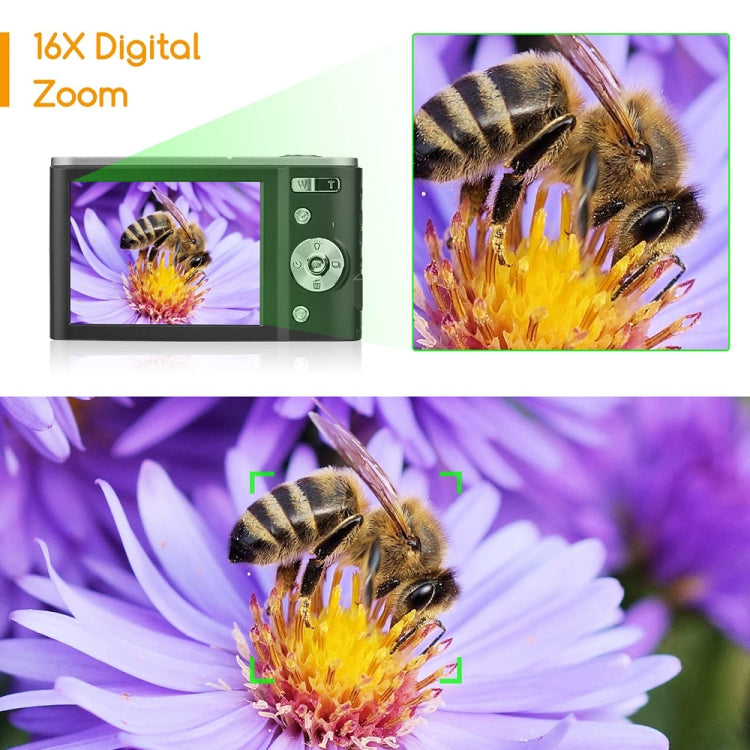 DC303A 2.8-Inch 4K 16X Zoom HD Digital Camera Mini Children Photography Camera US Plug