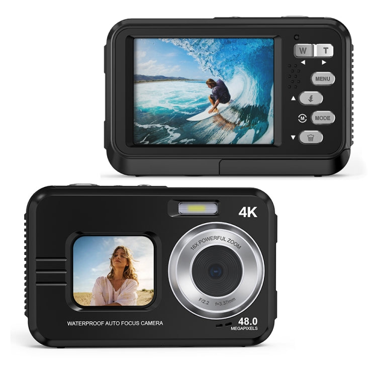 WDC901 3.5m Waterproof 48MP HD Dual Screen Outdoor Sports Digital Camera US Plug