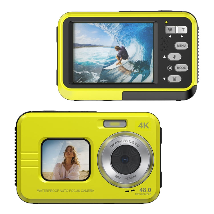 WDC901 3.5m Waterproof 48MP HD Dual Screen Outdoor Sports Digital Camera UK Plug
