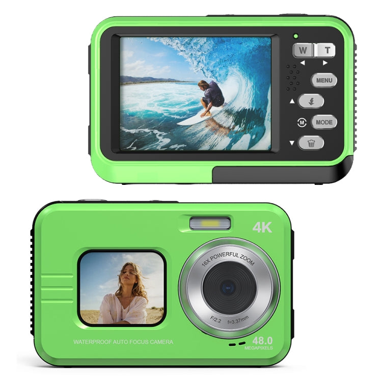 WDC901 3.5m Waterproof 48MP HD Dual Screen Outdoor Sports Digital Camera UK Plug