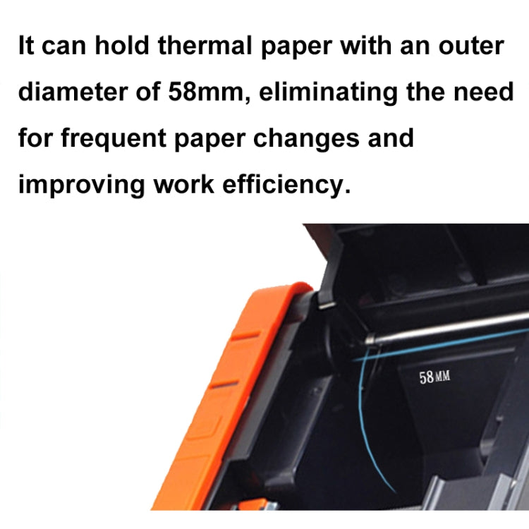 Xprinter XP-T58L 58mm Supermarket Cashier Receipt Thermal Printer, Spec: USB Port
