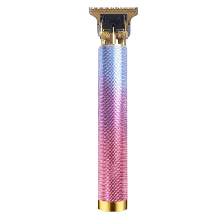 Hollow T-Shaped Steel Head Hair Trimmer USB Charging Carving Electric Hair Clipper, Color: