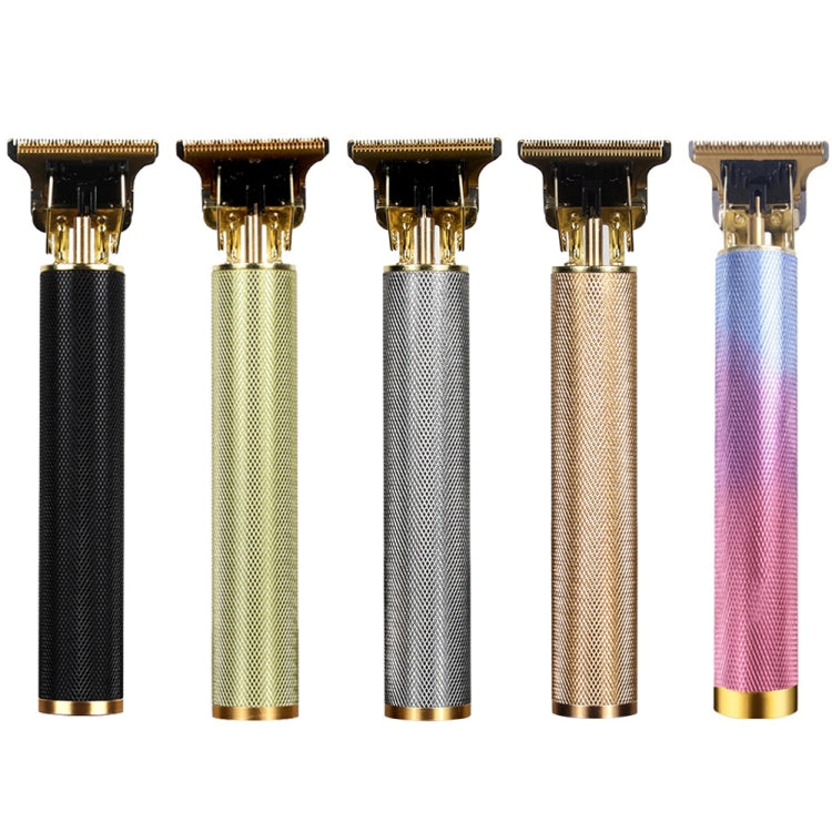 Hollow T-Shaped Steel Head Hair Trimmer USB Charging Carving Electric Hair Clipper, Color: