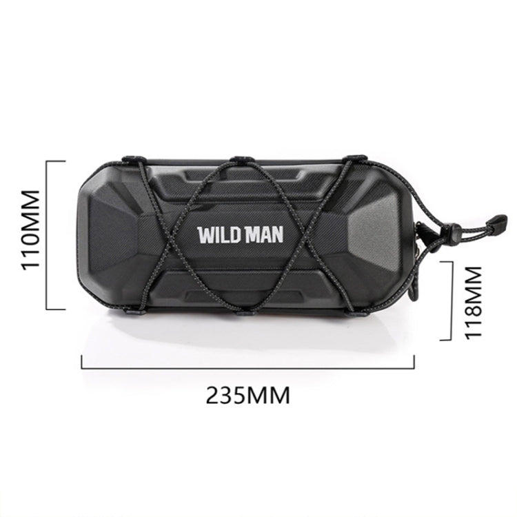 WILD MAN XT17 2L Bicycle EVA Hard Shell Front Bag Outdoor Cycling Handlebar Bag - Black