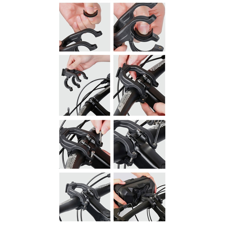 WILD MAN XT17 2L Bicycle EVA Hard Shell Front Bag Outdoor Cycling Handlebar Bag - Black