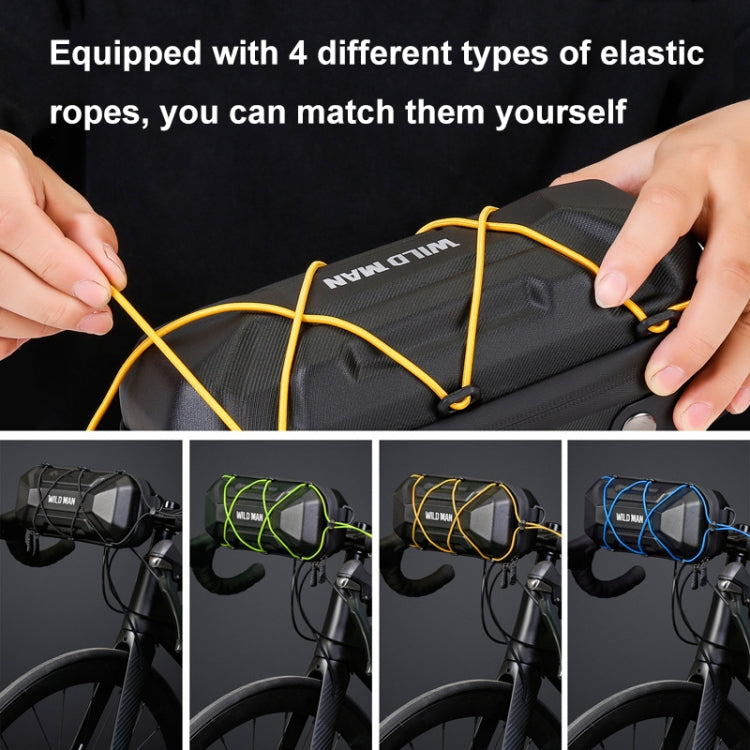 WILD MAN XT17 2L Bicycle EVA Hard Shell Front Bag Outdoor Cycling Handlebar Bag - Black