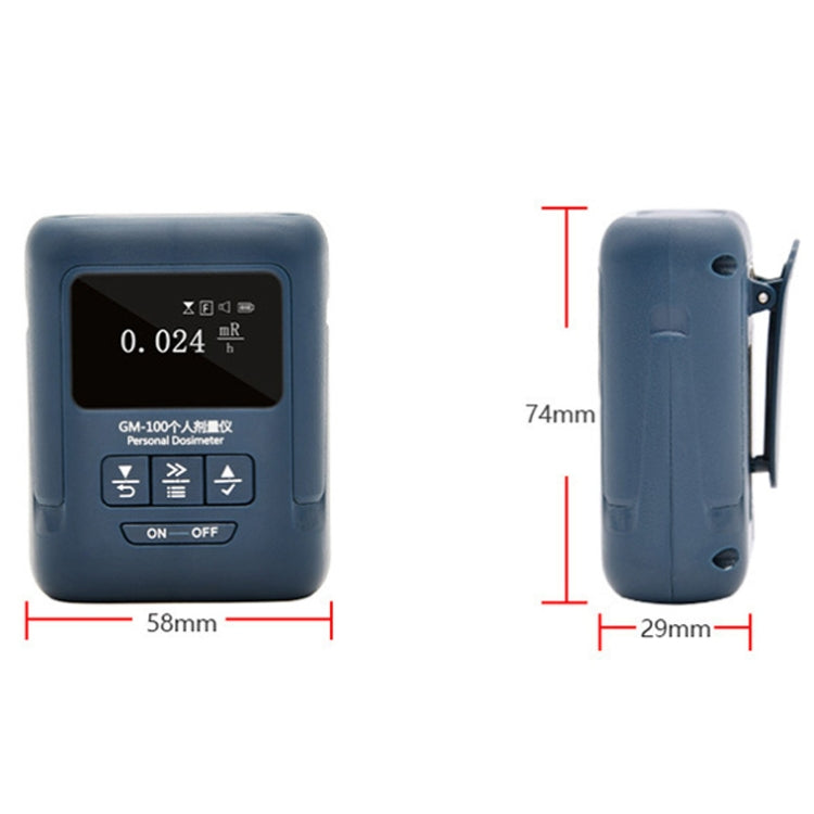 Nuclear Radiation Detector Radioactive Environment Î±Î²Î³X-Ray Detector, Style: GM100