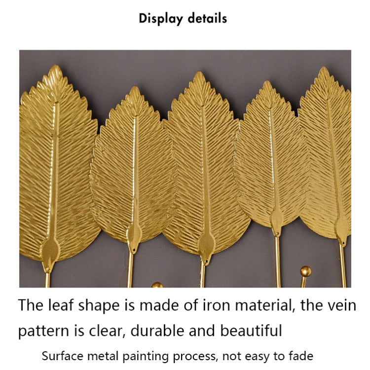 BJ1632 Leaf Shape Home Decor Hooks