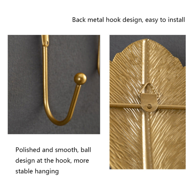 BJ1632 Leaf Shape Home Decor Hooks