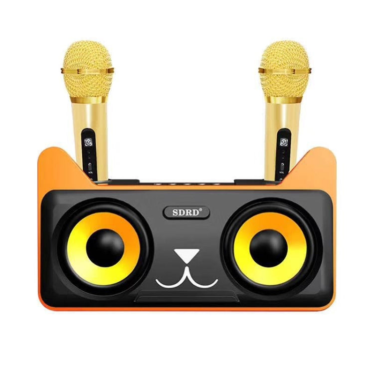 SDRD SD-305 2 in 1 Family KTV Portable Wireless Live Dual Microphone + Bluetooth Speaker