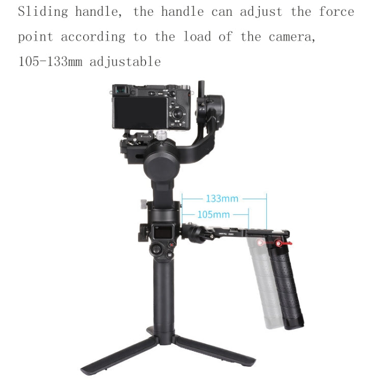 Ulanzi UURig R083 For DJI RSC2 Dual-Hand-Held SLR Camera Shooting Sliding Folding Handle