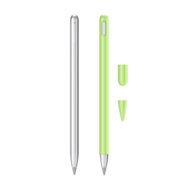 2 Sets 3 In 1 Stylus Silicone Protective Cover + Two-Color Pen Cap Set For Huawei M-Pencil