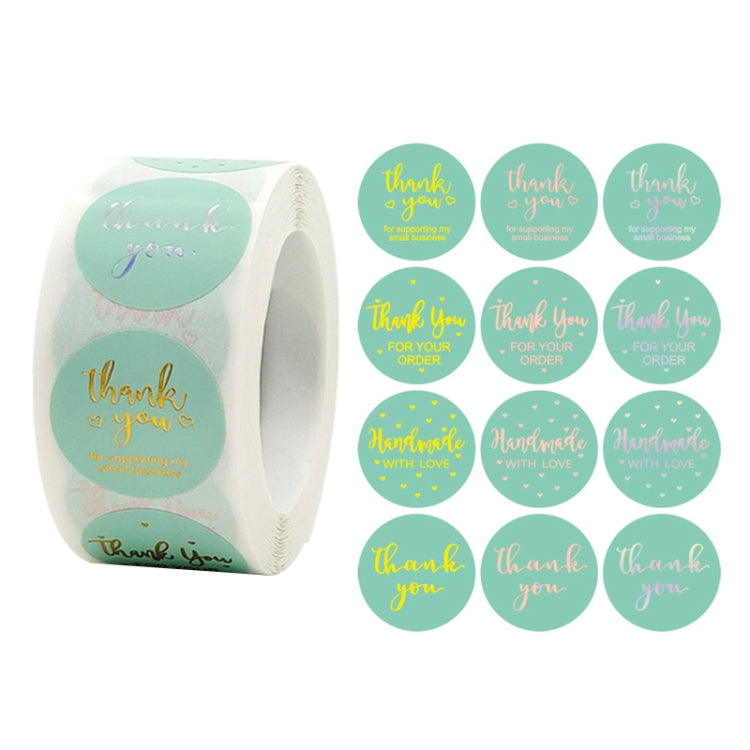 5 Rolls Hot Stamping Thank You Sticker Envelope Seal Sticker Commodity Gift Decoration Label