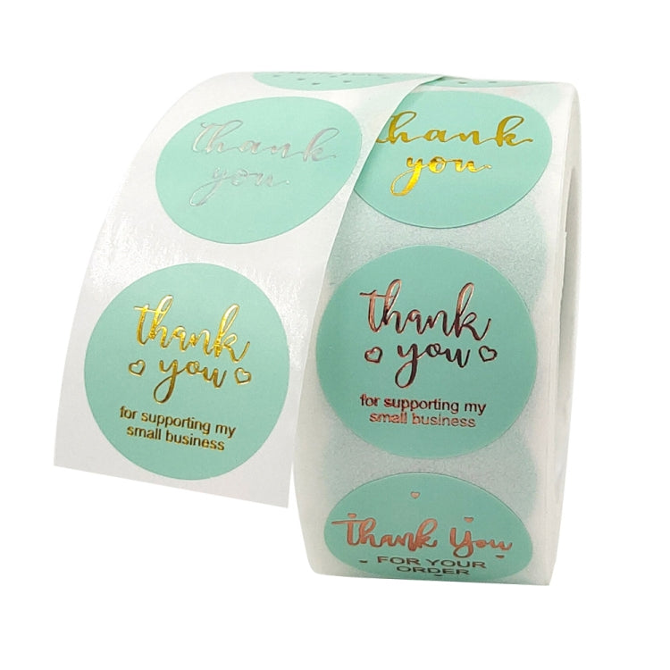 5 Rolls Hot Stamping Thank You Sticker Envelope Seal Sticker Commodity Gift Decoration Label