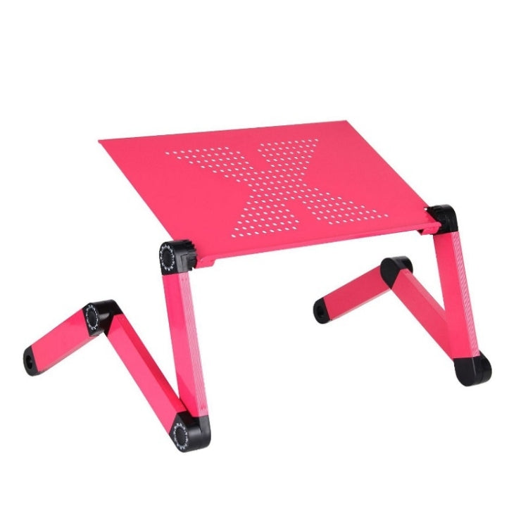 Aluminum Alloy Folding Laptop Desk, Specification: Standard X-type Without Fan&Mouse Board